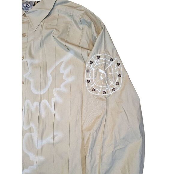 Davoucci vintage designer button down shirt. Size 3X good condition. - Picture 12 of 16